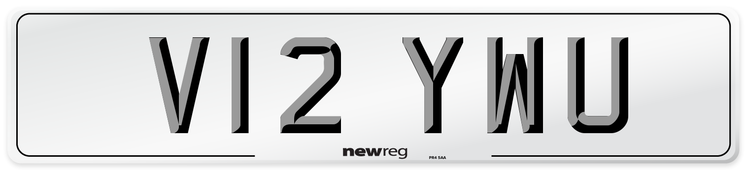 V12 YWU Number Plate from New Reg